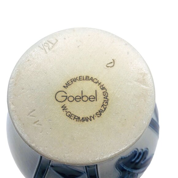 Merkelbach Goebel Vintage Salt Glazed Pottery Pitcher West Germany Blue Diamond - Picture 5 of 9